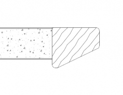 1500 Reversed Large Slope Wood Edge